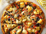 Whole Pizza and Salad